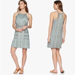 PRANA Ardor Dress in Agave Samba Green Neutral
